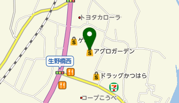 アグロガーデン砥堀店の地図画像