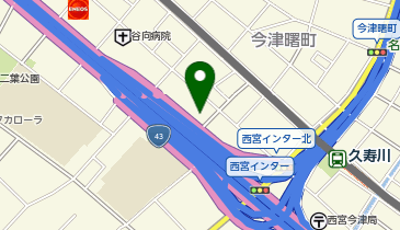 カパス甲子園の地図画像