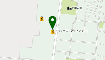 ドラッグストアライフォート尾上店の地図画像