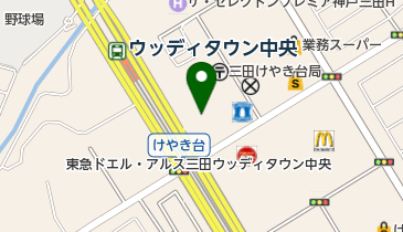 ドラッグストアチャーリーウッディタウン店の地図画像