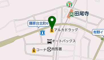 アルカドラッグ藤原台北町店の地図画像