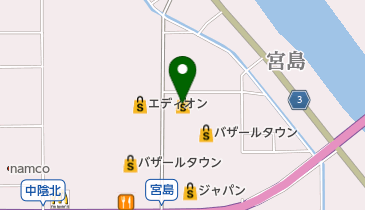 asB宮島店の地図画像