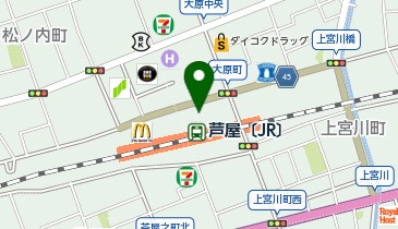 マツモトキヨシ芦屋モンテメール店の地図画像