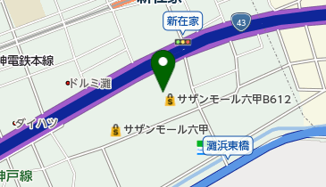 サザンモール六甲B612の地図画像