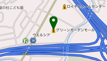 グリーンガーデンモール北神戸の地図画像