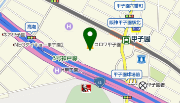 コロワ甲子園の地図画像