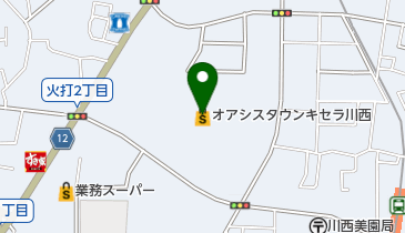 オアシスタウンキセラ川西の地図画像