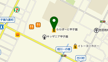 GAPストアららぽーと甲子園店の地図画像