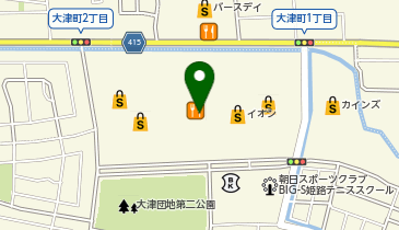 ハニーズ姫路大津店の地図画像
