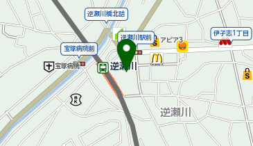 ハニーズ逆瀬川アピア店の地図画像