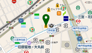 SHIPSクレフィ三宮店の地図画像