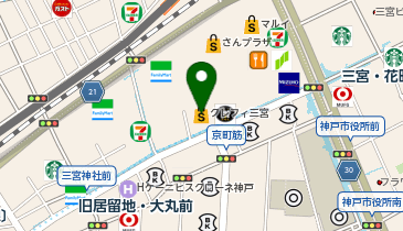 BEAMS神戸の地図画像