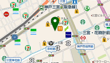 ジーユー三宮オーパ店の地図画像