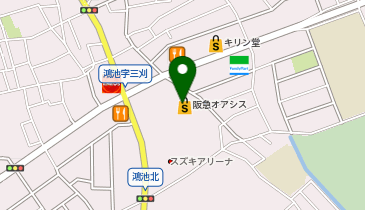 ジーユーオアシスタウン伊丹鴻池店の地図画像