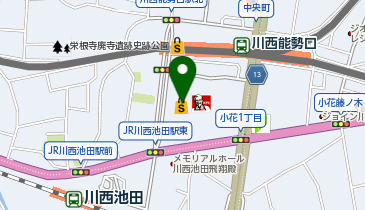 ジーユー川西阪急スクエア店の地図画像