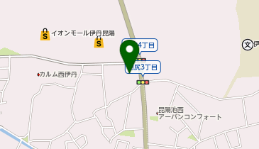 洋服の青山伊丹昆陽店の地図画像