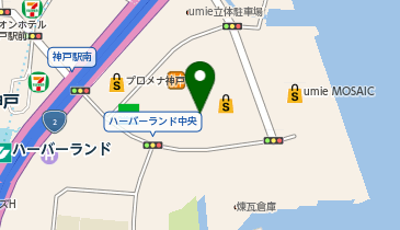 THE SUNS神戸ハーバーランドumie店の地図画像