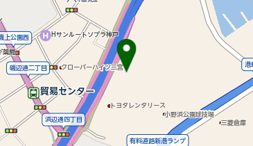 つるやゴルフGC三宮ベイ店の地図画像