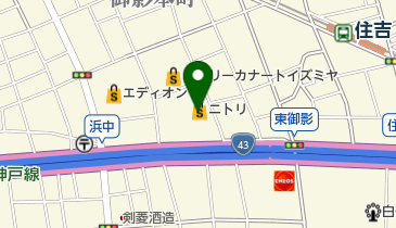 ニトリ神戸御影店の地図画像