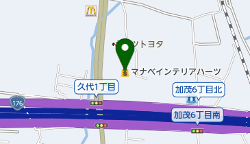 マナベインテリアハーツ川西店の地図画像