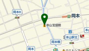 本山宝盛館の地図画像