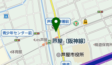 (有)芦屋宝盛館の地図画像