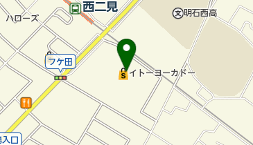 くまざわ書店明石店の地図画像