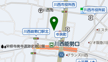 紀伊國屋書店川西店の地図画像