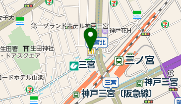 (有)神戸楽譜の地図画像