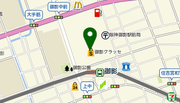 メトロ書店神戸御影店の地図画像