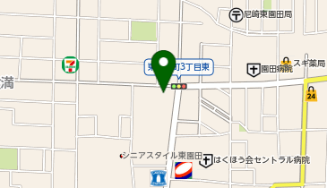 ブックオフ尼崎東園田店の地図画像