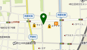 ブックオフ西宮北口店の地図画像