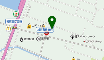 ダイソー社店の地図画像