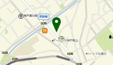ダイソー神戸東山店の地図画像