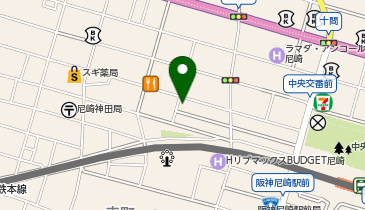 ダイソー尼崎中央店の地図画像