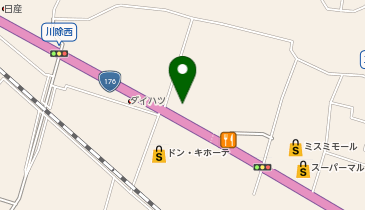 ダイソー三田川除店の地図画像