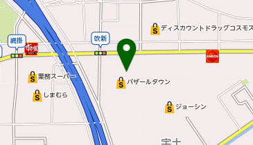 ワッツ篠山バザールタウン店の地図画像