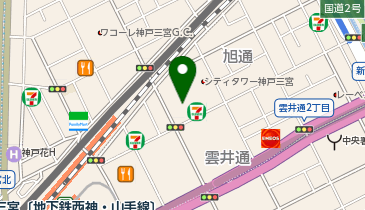 ダイソー阪急オアシス神戸旭通店の地図画像