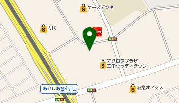 ダイソーやまや三田ウッディタウン店の地図画像