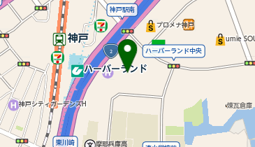 ダイソー神戸ハーバーランド店の地図画像