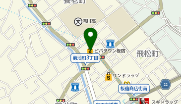 ダイソービバタウン板宿店の地図画像