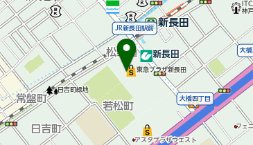 auショップ東急プラザ新長田の地図画像