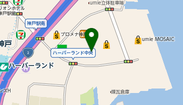 auショップ神戸ハーバーランドumieの地図画像