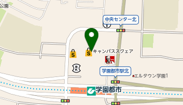 auショップ学園都市の地図画像