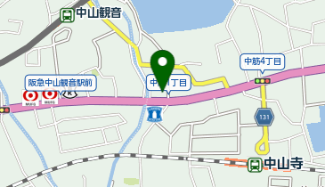 auショップ宝塚中山の地図画像