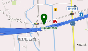 auショップたつのの地図画像