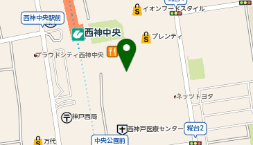 auショップ西神プレンティの地図画像