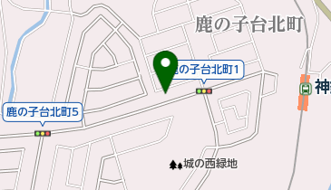 黄色いリボンの地図画像