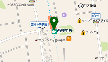 デイリーヤマザキUライン西神中央店の地図画像