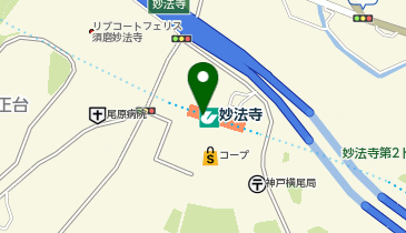 デイリーヤマザキUライン妙法寺店の地図画像